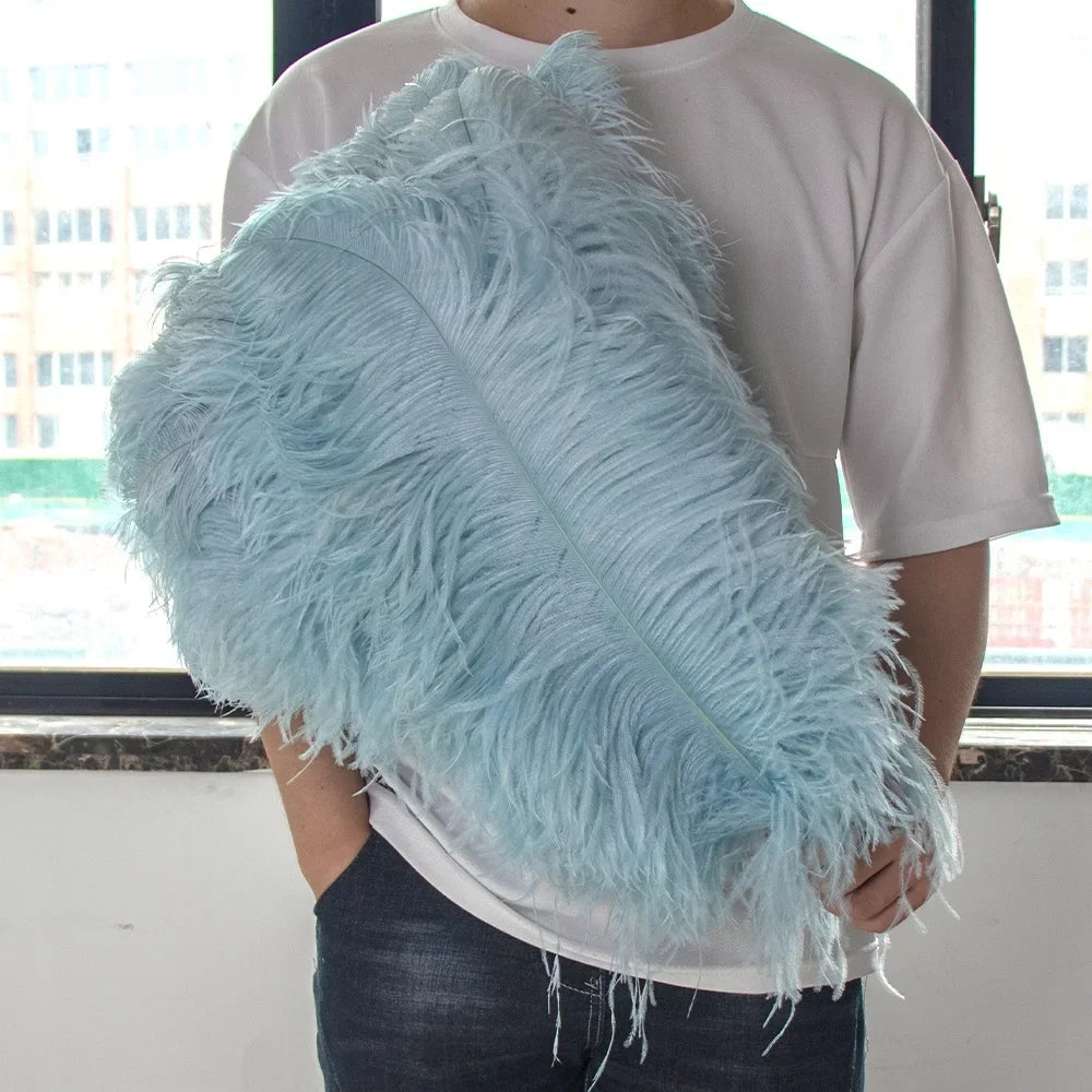 Wholesale 10PCS Natural Ostrich Feathers 15-55cm for Crafts Wedding Party Home Decor Ostrich Plumes Table Centerpiece Feather