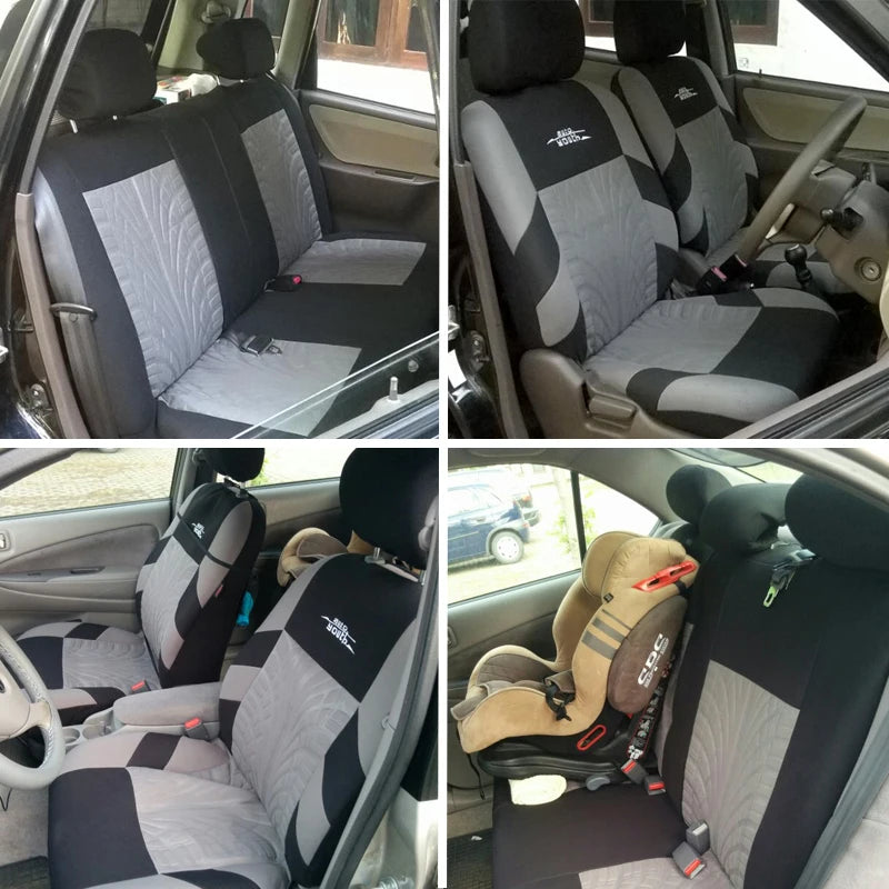 Embroidered Full Set Car Seat Covers