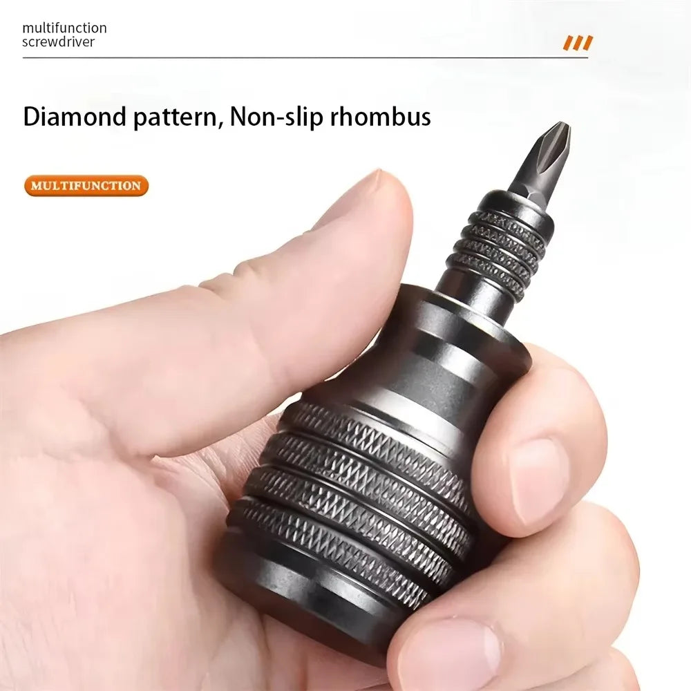 7-in-1 Mini Titanium Screwdriver Bit Set