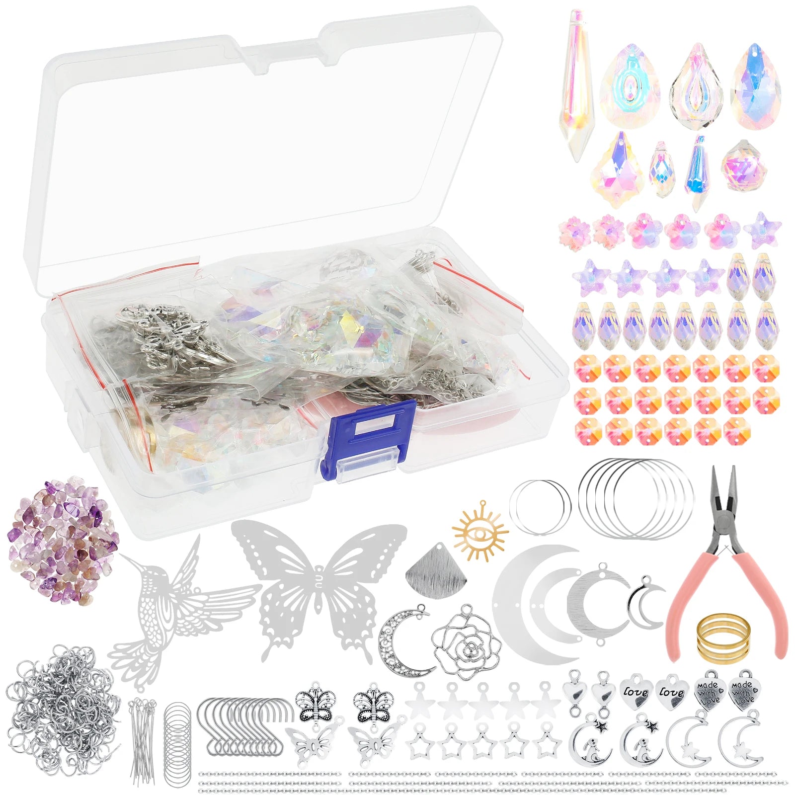 Sun Catchers Making Kits Craft for Garden Window Home Decor Crystal Suncatchers DIY Wind Chime Sun Catchers Making Kit Gifts