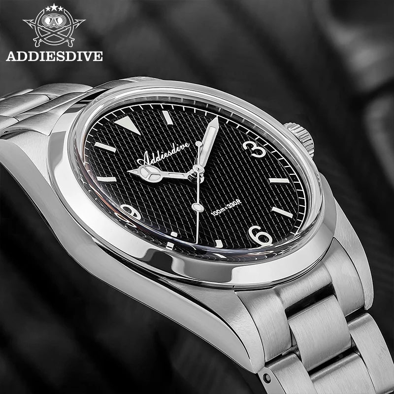 ADDIESDIVE 36mm Men Watch Luxury 200m Waterproof Super Luminous