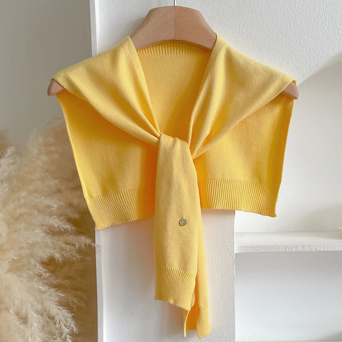 Women Latest Design Korean Style Knitted Shawl Summer Solid Sunscreen Pashmina Scarves Lady Wraps Bandana Spring Girl Soft Scarf
