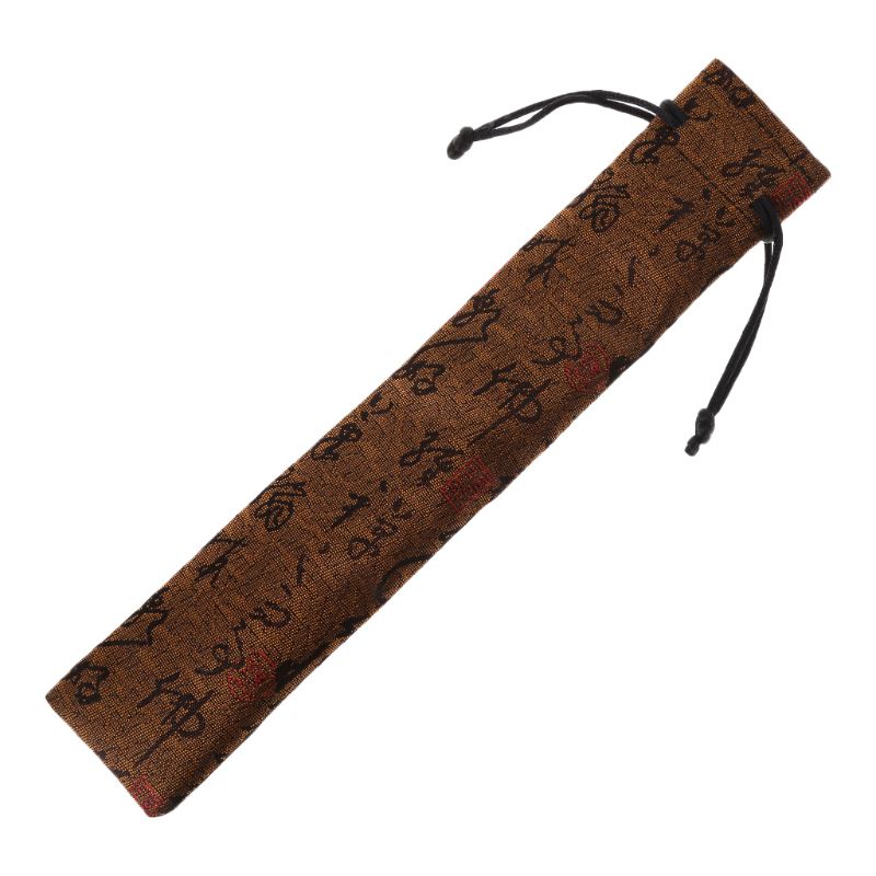 Chinese Style Decorative Folding Hand Fan Bag Dustproof Holder Prote