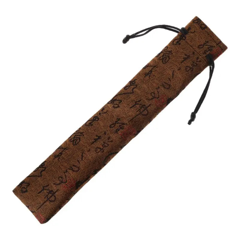Chinese Style Decorative Folding Hand Fan Bag Dustproof Holder Prote