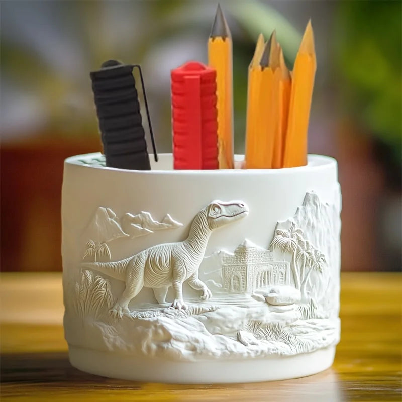 Sea Bay Canyon Relief Succulent Plant Flower Pot Resin Silicone Mold Mountain Range Sea Sunrise Relief Storage Box Gypsum Molds