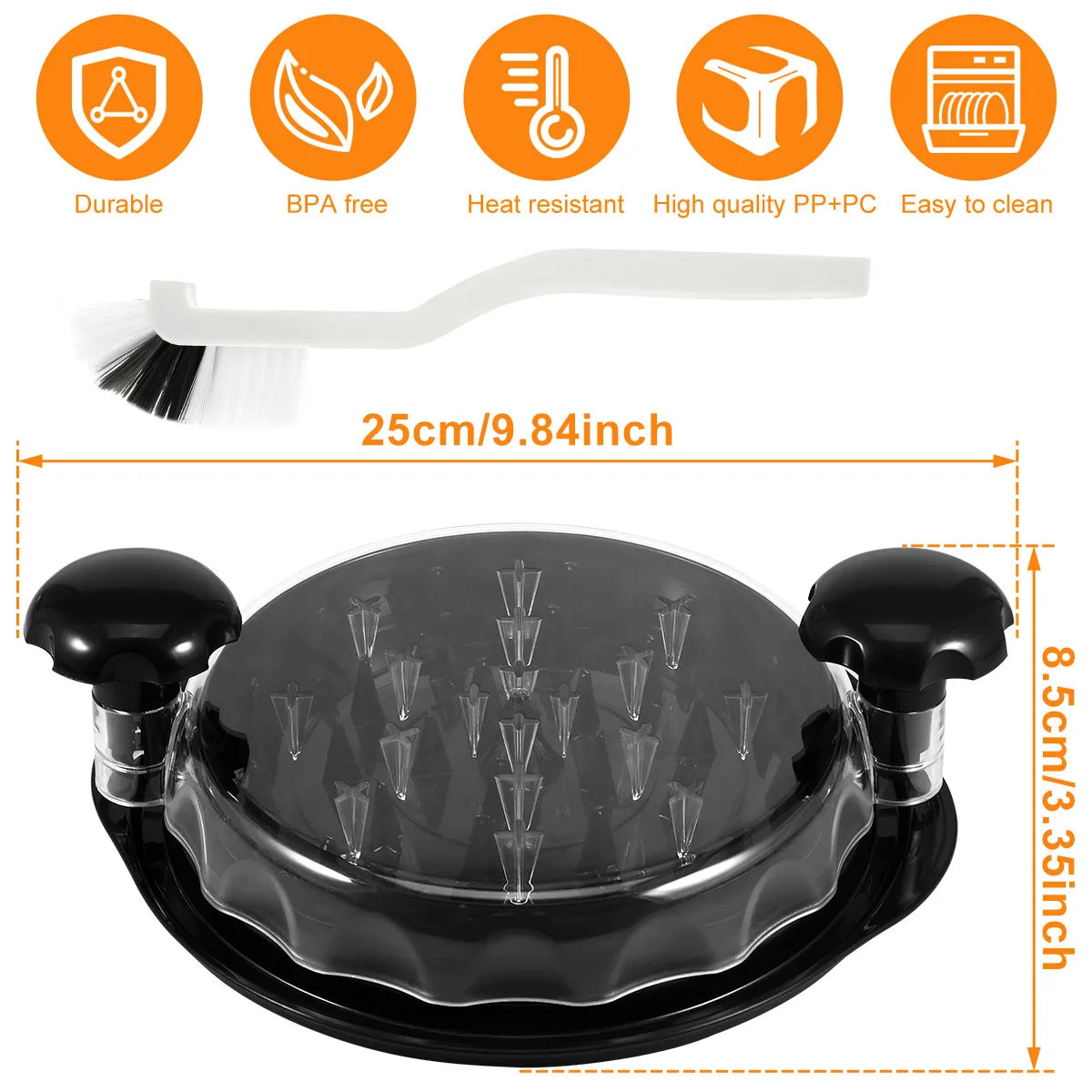 Chicken Shredder Non-Slip Meat Grinders for Pork Beef Cooked Chicken Breasts Vegetable Kitchen Tool Ergonomic Handle Shredder