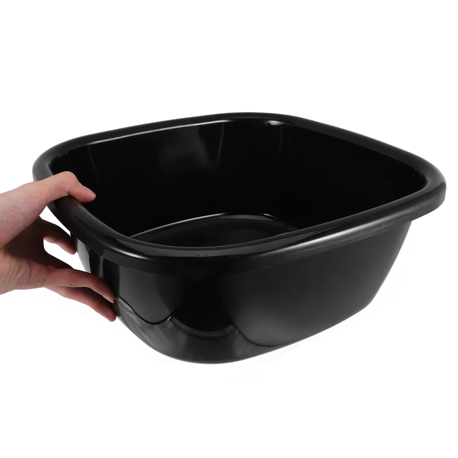 Plastic Dishpan Large Wash Tub Durable Basin for Kitchen Laundry Clothes Washing Shampoo Basin for Bedside