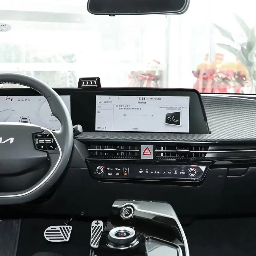 For Kia EV6 2022 2023 12.3 Inch Screen 15W Wireless Charger Phone Holder Mount Cover Auto Base Trim Car Accessories