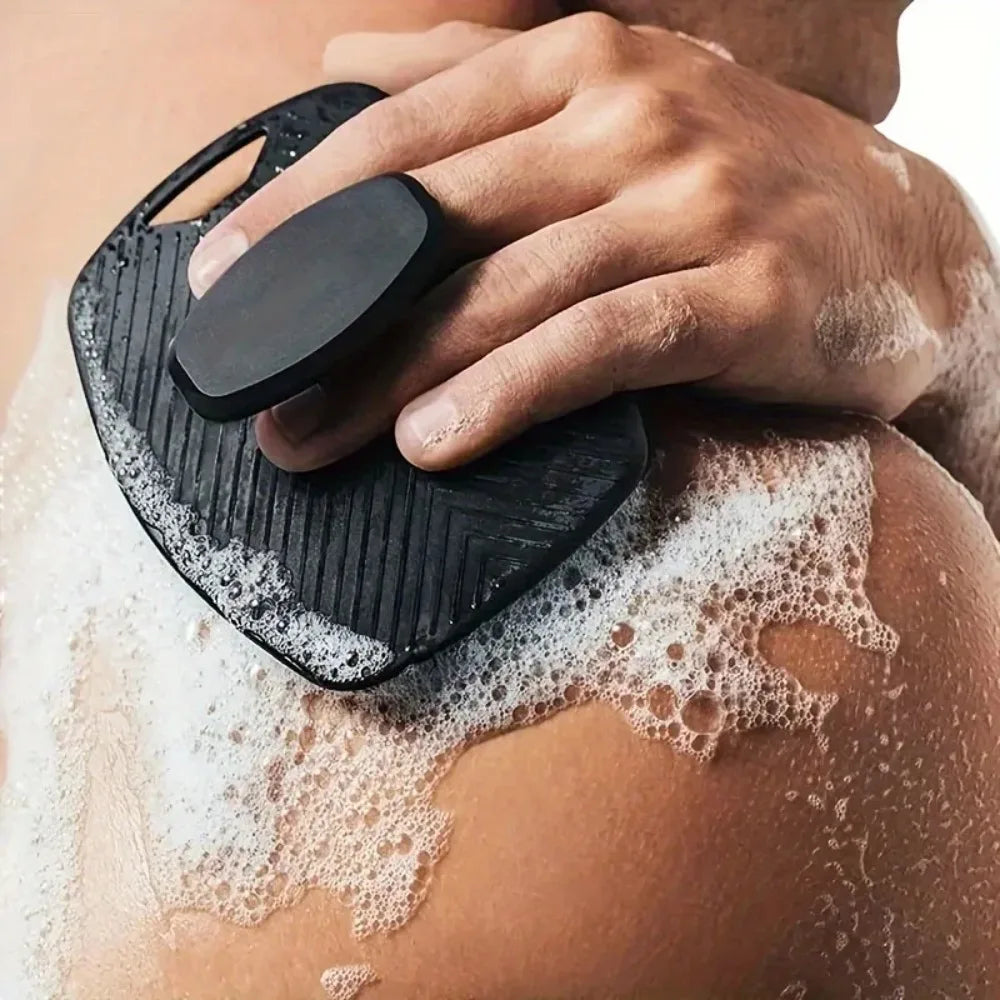 Soft Silicone Body Shower Scrub Brush Handheld Facial Cleansing Tool Gentle Exfoliation Massage Brush for Skin Care Accessories