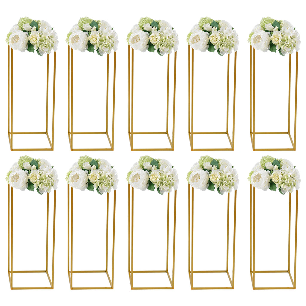 Gold Flower Stand for Wedding 10 Pcs Wedding Centerpieces