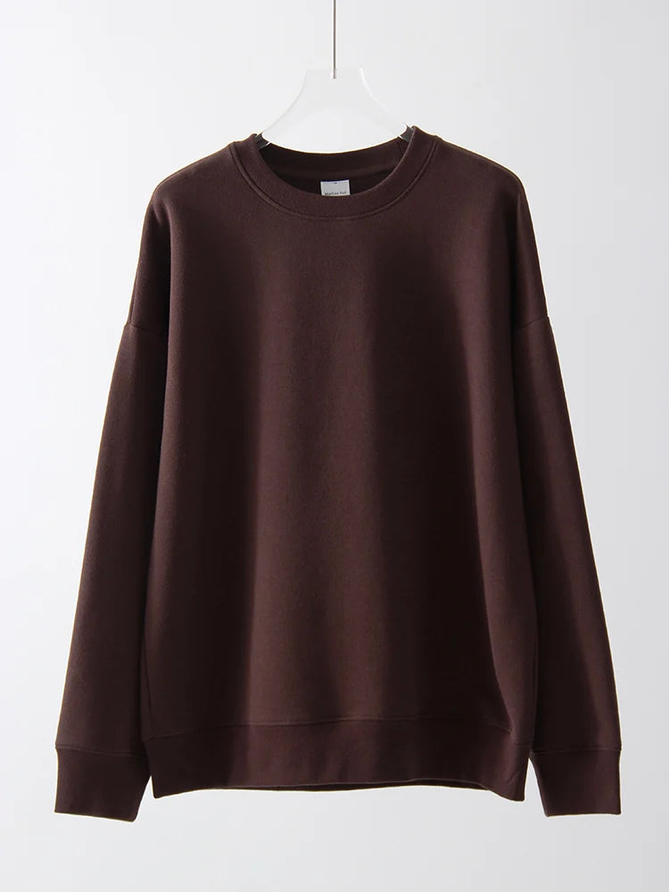 Autumn Oversized Sweatshirts Women Cotton Loose Pullovers Red O Neck Warm Sweatshirt For Women Oversize Winter Clothes Fleece