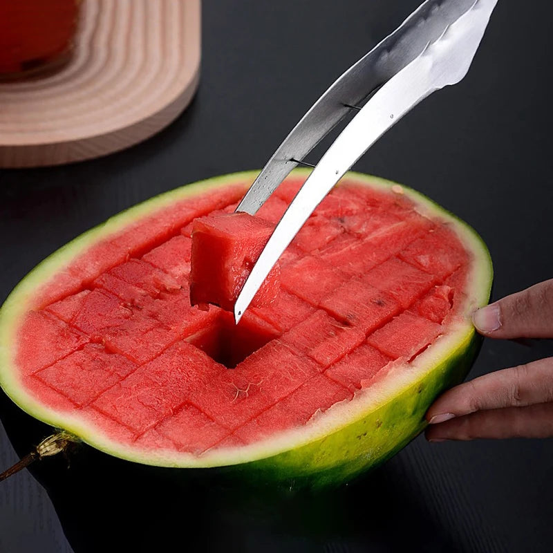 Watermelon Cutter, Watermelon Slicer, Multi-Functional Slicer That Keeps Hands Clean, Kitchen Tool for Melons