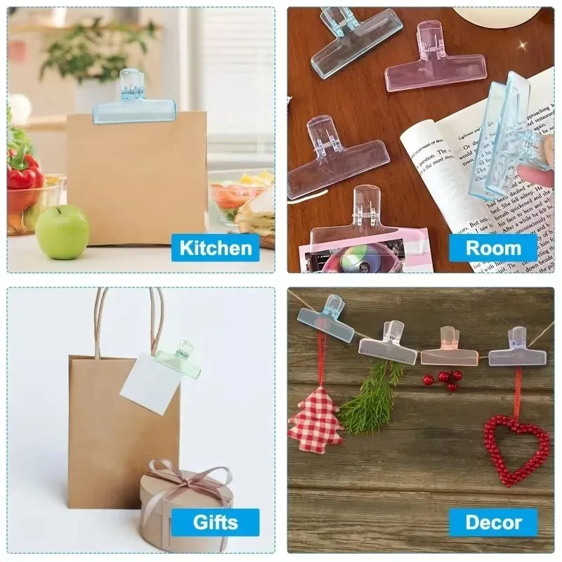 1Pc Creative Transparent Jelly Clip Storage Supplies Stationery School