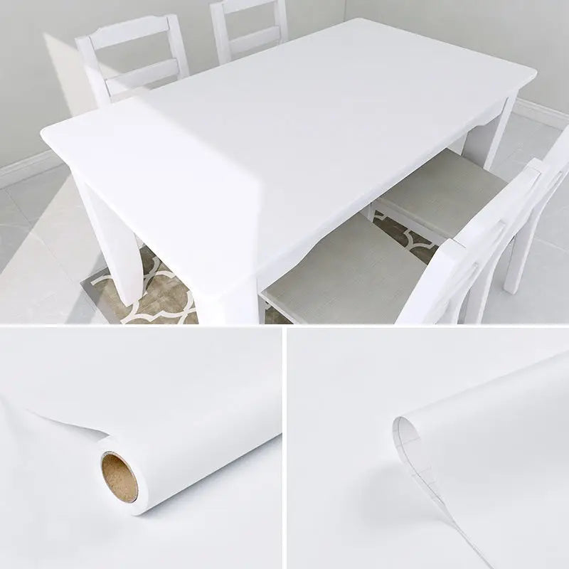 Matte PVC DIY Self Adhesive Decorable Film Vinyl Wall Stickers Kitchen Cabinets Bedroom Furniture Waterproof Oilproof Wallpapers