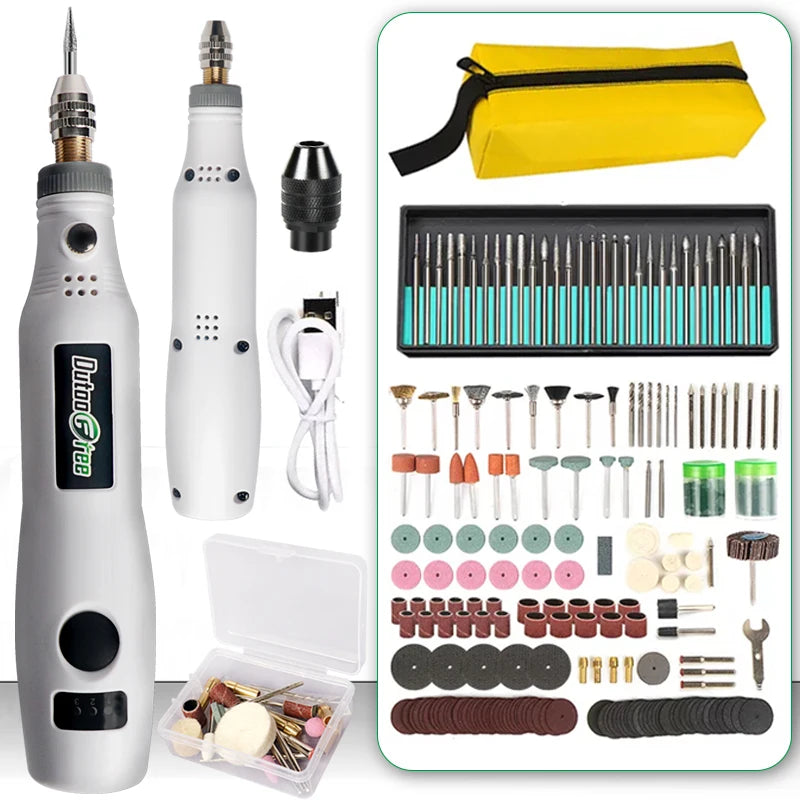 3 Speed USB Cordless Rotary Tool Dremel DIY Mini