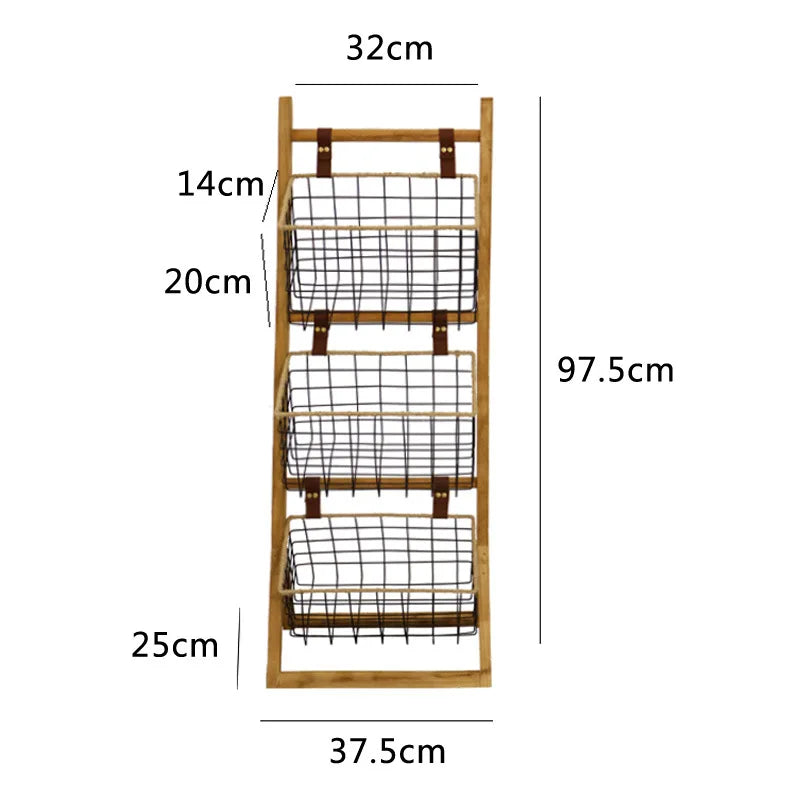 Home Floor Simple Storage Rack Household Living Room Kitchen Multi-functional Storage Shelves Metal Storage Shelves Snack Toys
