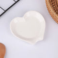 Creative Heart Shaped Ceramic Spoon Rest Pad Coffee Spoon Holder Soup Ladle Rack Kitchen Utensils Tableware Organizer
