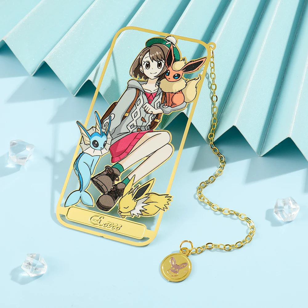 Cute Anime Pet Genie Book Mark Girl Fan Collection Metal Bookmarks Gift for Book Lover, Girl Book Accessories Reading Marker