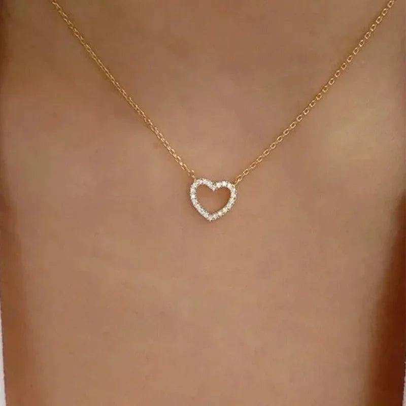 Minimalist Round Stick Pendant Necklace for Women Pearl Clavicle