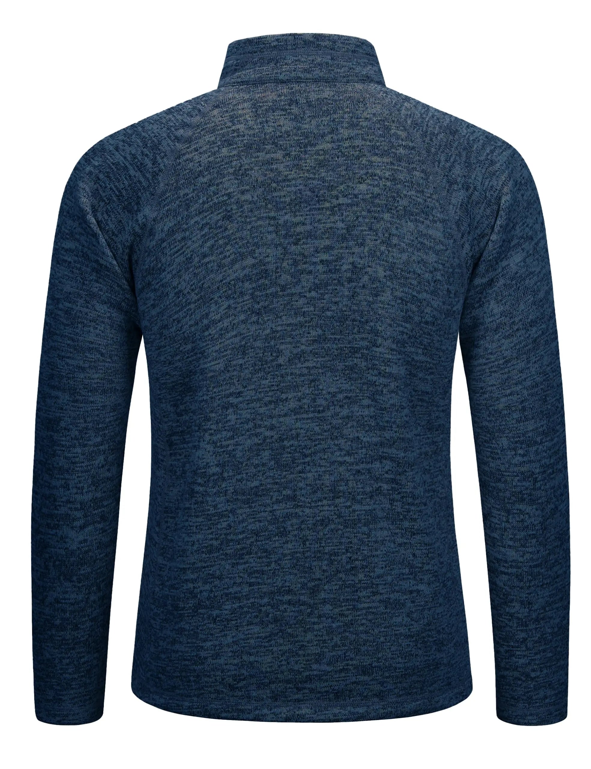TACVASEN Men's Quarter Zip Pullover Long Sleeve Thermal Fleece Sweater Lightweight Casual Golf Sweatshirt with Zipper Pocket