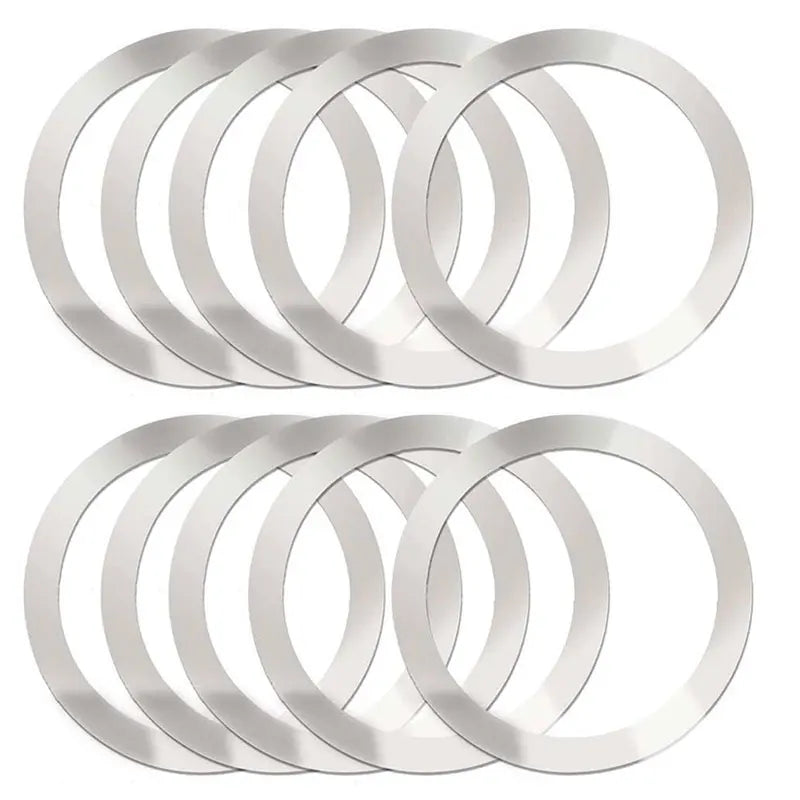 10PCS for Magsafe Magnetic Plate Ring Universal Stickers Support Wireless Charger Metal Plate Sheet for iPhone Samsung Xiaomi