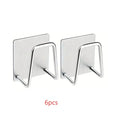 1-2Pcs Kitchen Sink Sponge Rack Drain Storage Holder Self Adhesive Stainless Steel Wire Ball Rag Brush Organizer Wall Hooks
