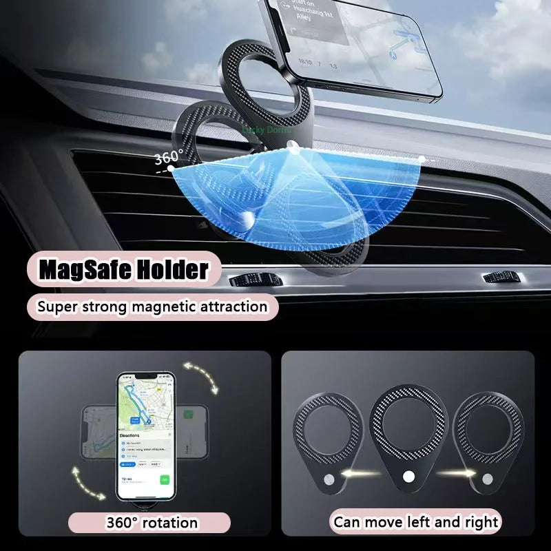 Mobile Phone Holder for Volkswagen Golf R Variant 2025 12.9"Screen Wireless Charger Bracket Gravity Stand MagSafe Car Accessory