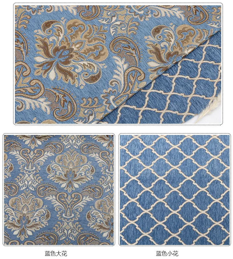 Jacquard Chenille Sofa Fabric European Style High Precision for Upholstery Home Decor Drapery Covers By Meters