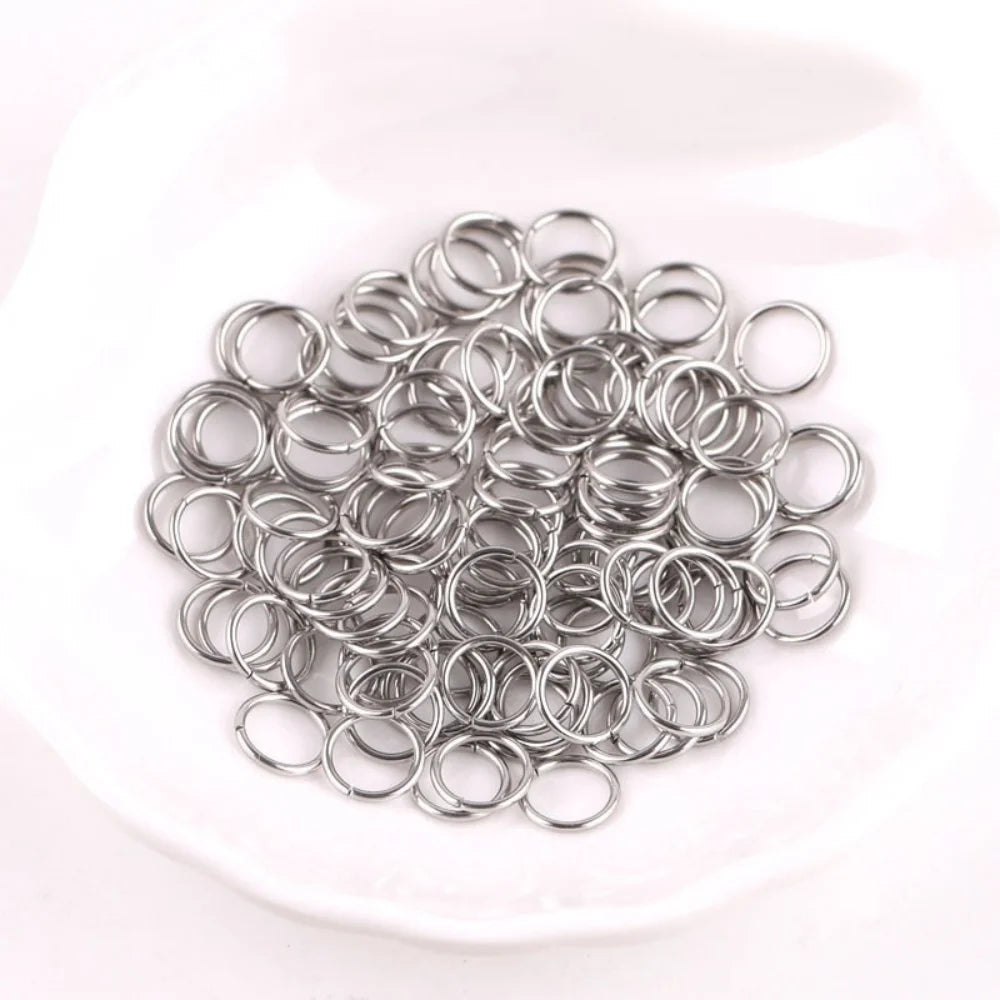 6mm Stainless Steel Split Ring Open Single Loops Jump