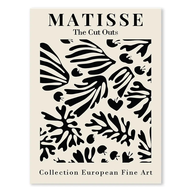 Vintage Black Butterfly Flowers Posters Abstract Matisse Wall Art Canvas Painting Nordic Interior Living Room Picture Home Decor