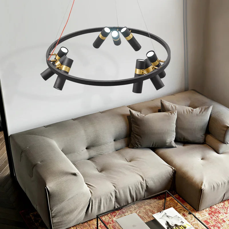 Modern Industrial Wind LED Chandelier for Table Living Dining Room Clothing Designer Home Decor Hanging Light lusters Fixture