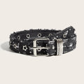 Fashion Luxury Belt Black Punk Accessories Pink Denim Girdle