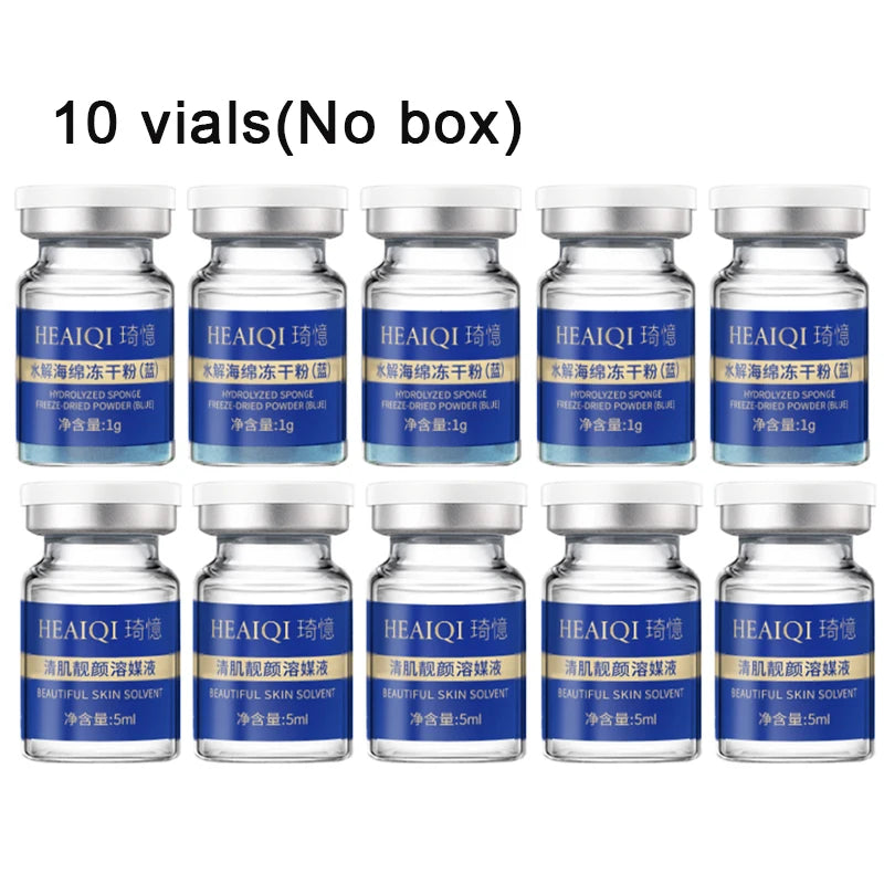 80% Blue Sponge microalgae Kit Face Collagen Regeneration Natural Biological Extract Sponge Spicules Resurfacing Skin Care