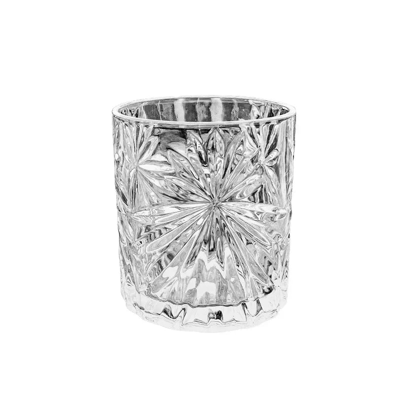 330ml Embossed Whiskey Cup Wine Glass European Style Party Home Bar Whiskey Wine Glass Drinkware Glass Foreign Wine Spirits Set
