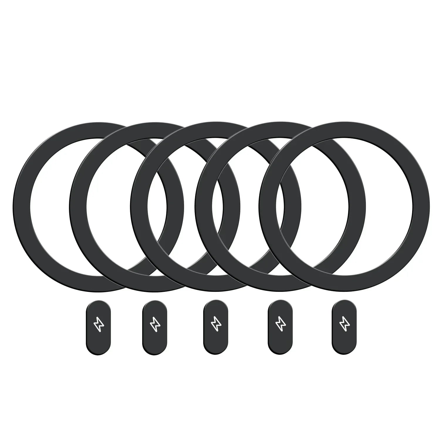 5-1Pcs Universal Metal Plate Ring for Magsafe Magnetic Wireless Charger Iron Sheet Sticker Car Phone Holder for IPhone 15 14 13