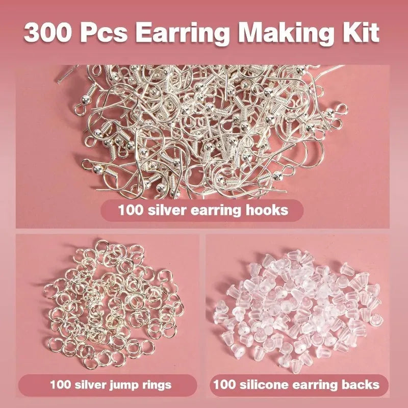 925 Silver Earring Hooks for Jewelry Making 300pcs DIY