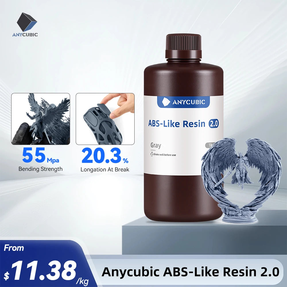 Anycubic 2.0 Resin 3D Printer Photopolymer Abs-like Resin Higher