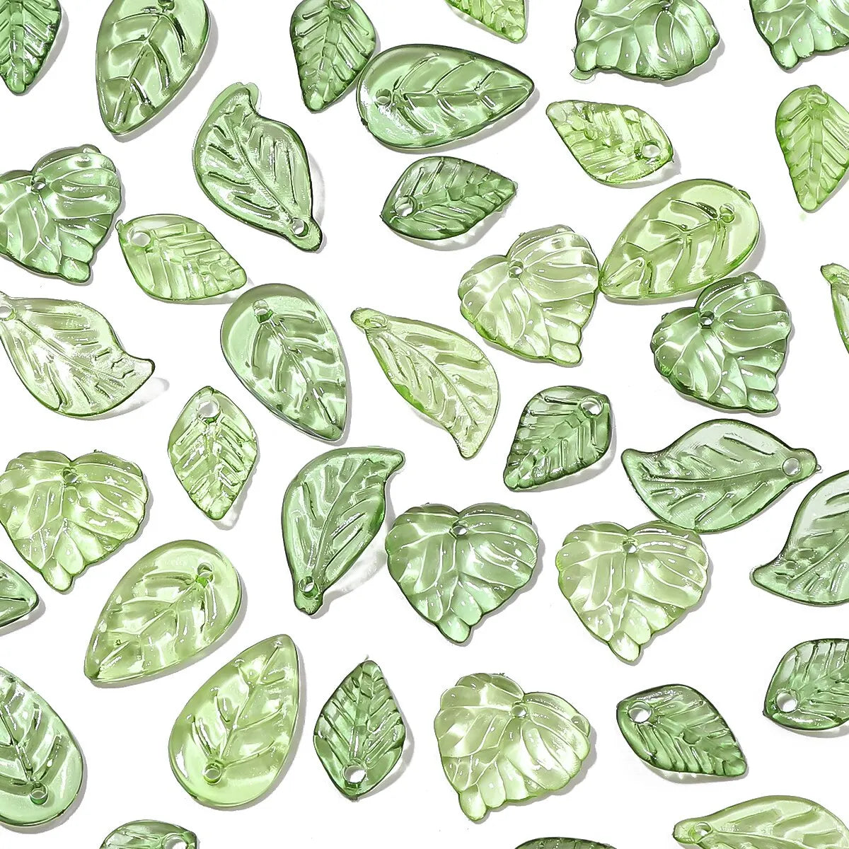 Acrylic Mini Small Tree Leaf Hand Beaded DIY Handmade