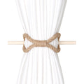 1pc Solid Wooden Stick, Simple Curtain Binding Rope, Curtain Tieback, Curtain Buckle Curtain Holdback For Room Decor home decor