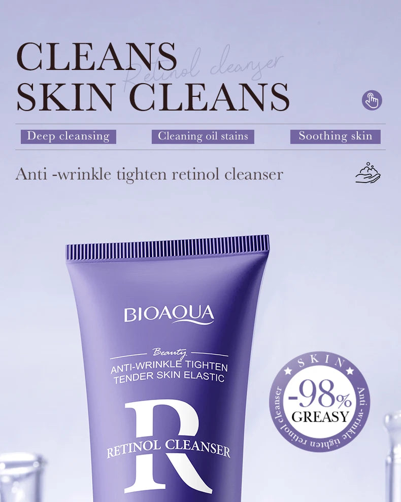 BIOAQUA Vitamin C Facial Cleanser Moisturizing Whitening Anti Wrinkles Face Wash Foam Face Cleanser Facial Skin Care Products