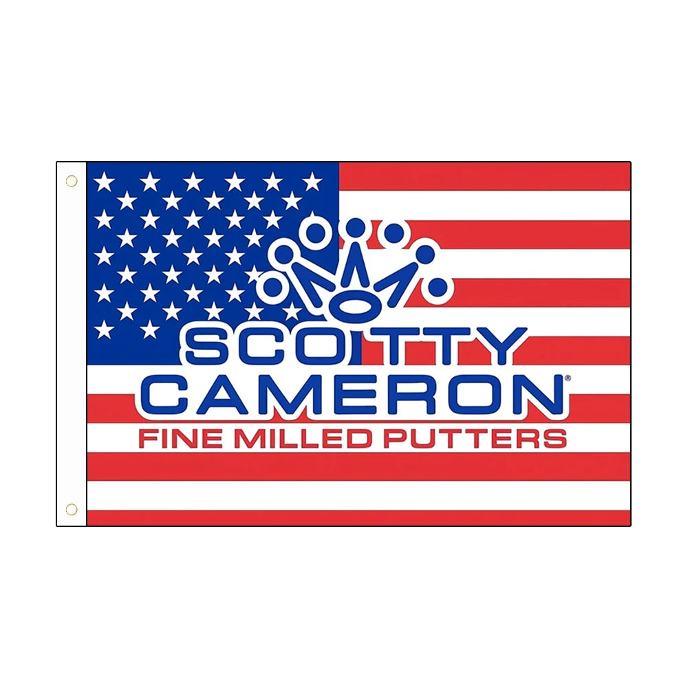 Golf S-ScoTTY C-CameRONS Anime Digital Printed Flag Tapestry Creative Pattern Photo Living Room Wall Art Party Outdoor Decor