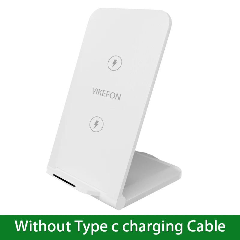 30W Foldable Wireless Charger Stand Pad For iPhone 14 13 12 11 Pro Max X Samsung S21 S20 Fast Charging Dock Station Phone Holder