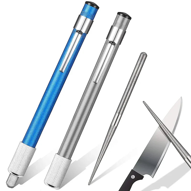 400 Mesh Fishing Hook Sharpener Pen Sharpener High Quality Outdoor Tool Diamond Pen Shaped Knife Sharpener Hand Tool