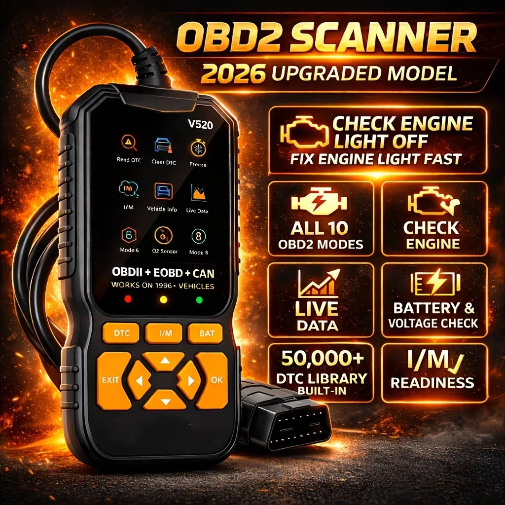 V520 OBD2 Car Diagnostic Scanner – All-in-one Diagnostic Tool