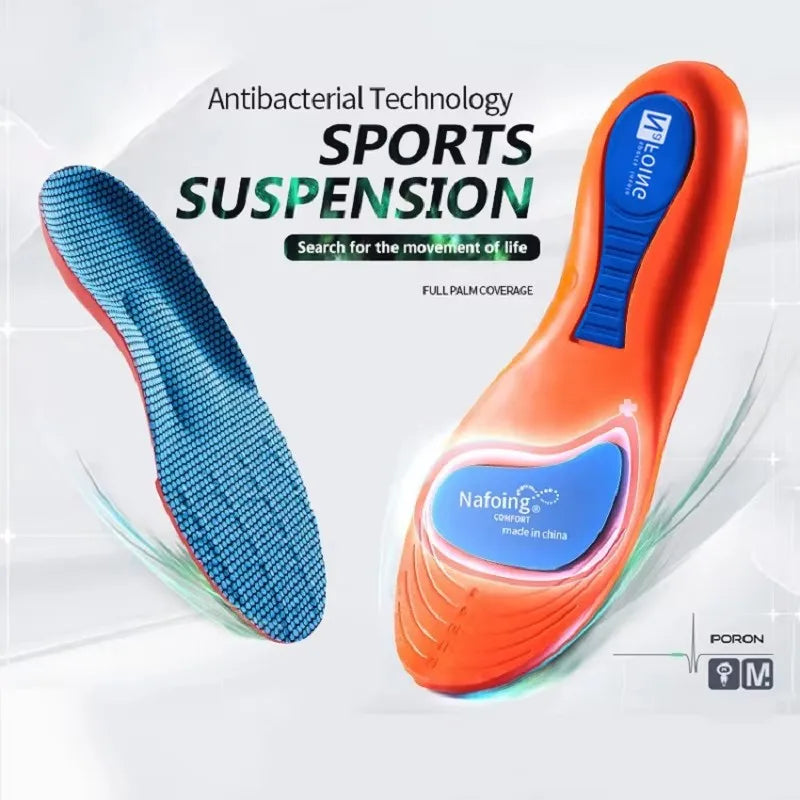Orthopedic Insoles for Feet Sport Shock-absorbing Insole for Shoes Arch Support Plantar Fasciitis Templates Pads Men Women Sole