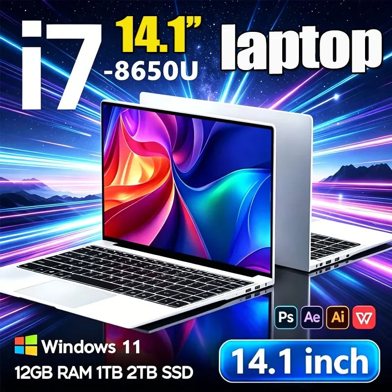 Laptop Intel I7 8650U Windows 11 Pro 14.1 Inch