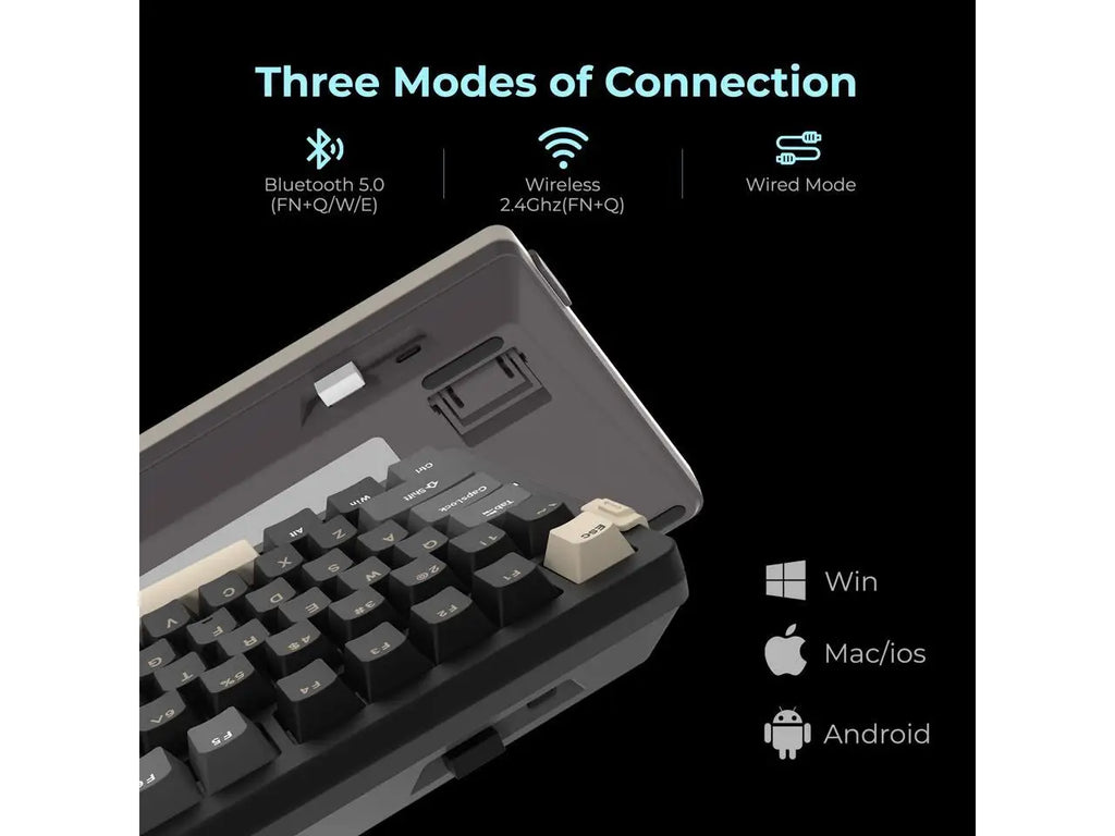 Rosewill Neon S75 Wireless Mechanical Gaming Keyboard USB-C