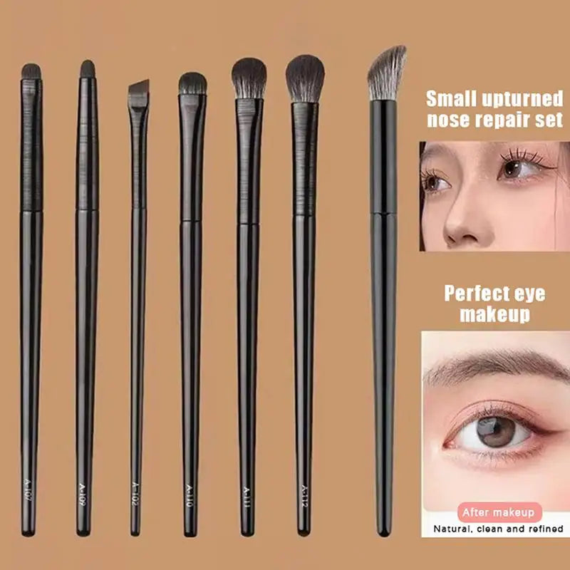 5/6/8/10Pcs Eyes Makeup Brushes Set Professional Soft Eyeliner