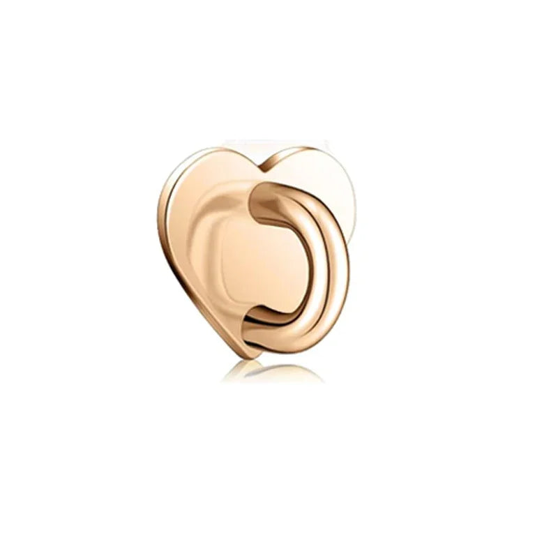 Adhesive Metal Heart Phone Charm Holder Mobile Phone Case