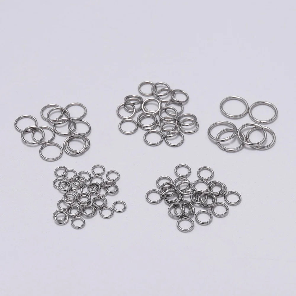6mm Stainless Steel Split Ring Open Single Loops Jump
